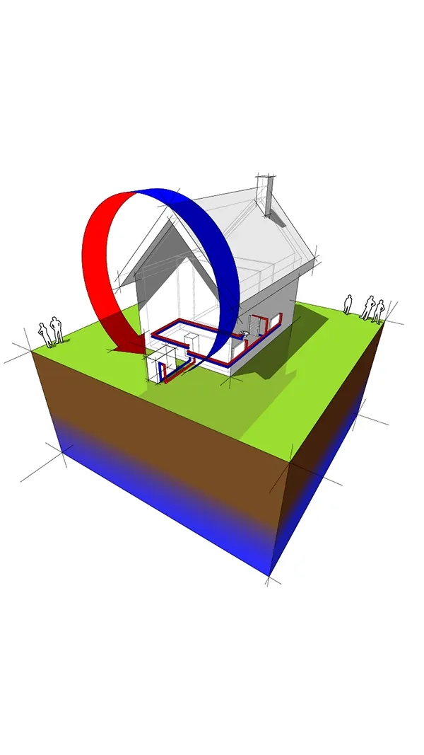 Air Source Heat Pump diagram | Heat Pump Install | ZAP Cooling and Heating
