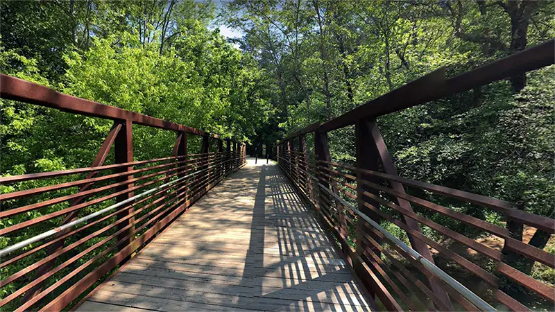 Hiking Trail Bridge located in Cherokee County | ZAP Cooling and Heating