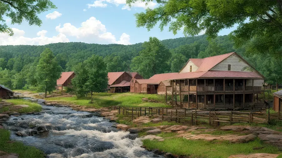 Cabins along fast flowing creek in Georgia | Furnace Install | Cherokee County | ZAP Cooling & Heating